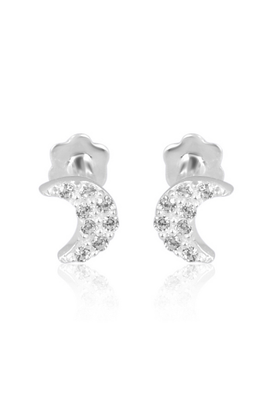 Luna Spark stud earrings, 18K gold plated – Mystic Carat