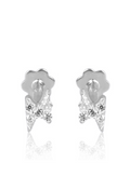 Thunderbolt stud earrings in 18K gold plated – Mystic Carat