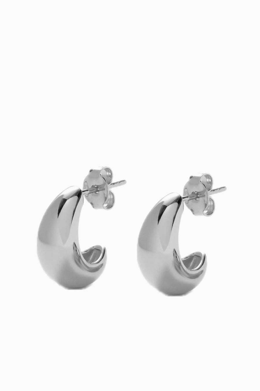Crescent Huggie Hoop Earrings