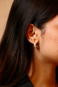 Crescent Huggie Hoop Earrings