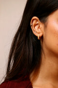 Crescent Huggie Hoop Earrings