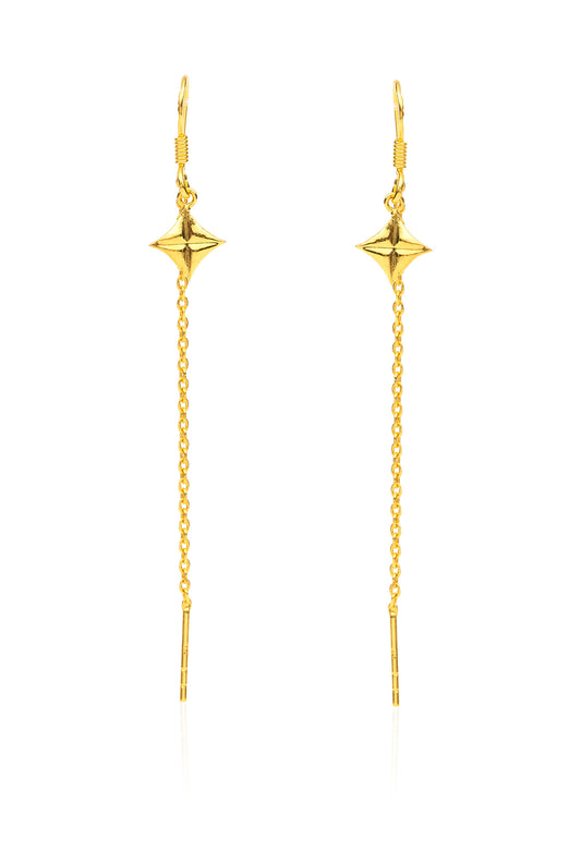 Star Chain Studd Earrings