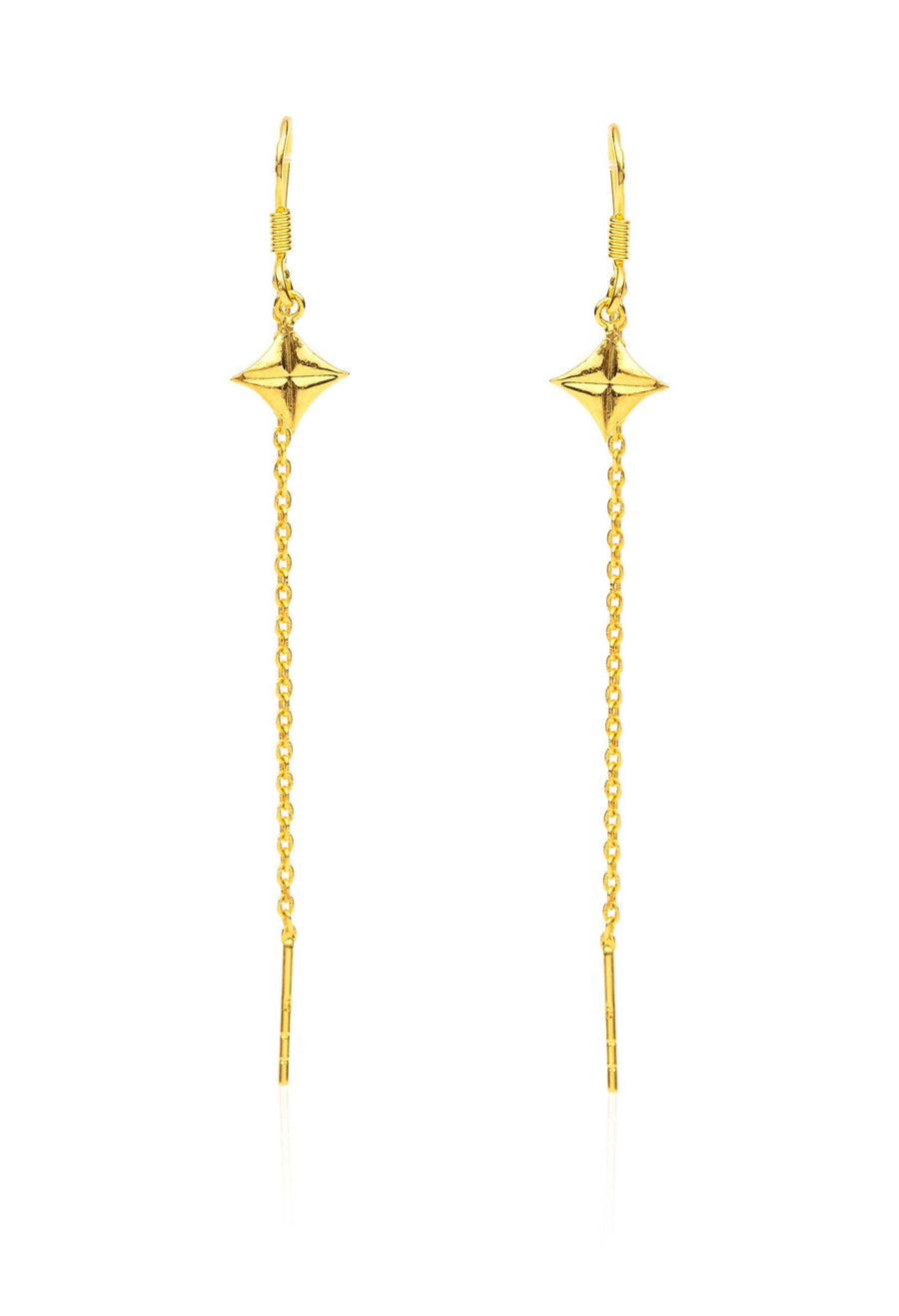 Star Chain Studd Earrings - MYSTIC CARAT