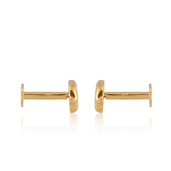 Golden Seashell Stud Earrings