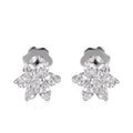 Sparkling Flower Stud Earrings