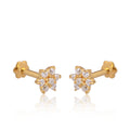 Sparkling Flower Stud Earrings
