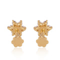 Sparkling Flower Stud Earrings