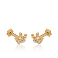 Crown Stud Earring