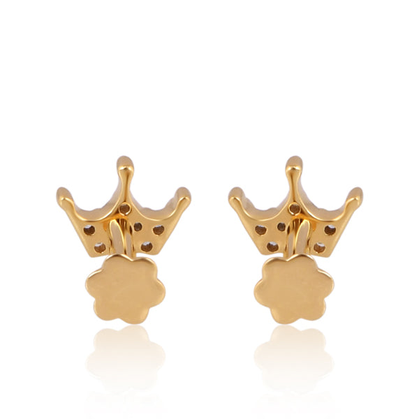 Crown Stud Earring