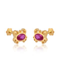 Crimson Crab Studs