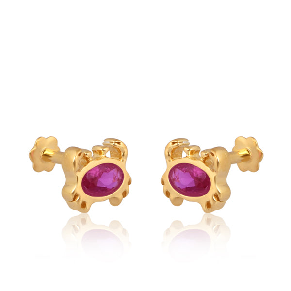 Crimson Crab Studs
