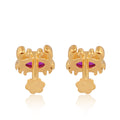 Crimson Crab Studs