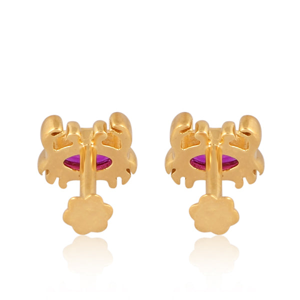 Crimson Crab Studs