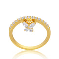 Dainty Butterfly Charm Ring