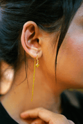Star Chain Studd Earrings - MYSTIC CARAT