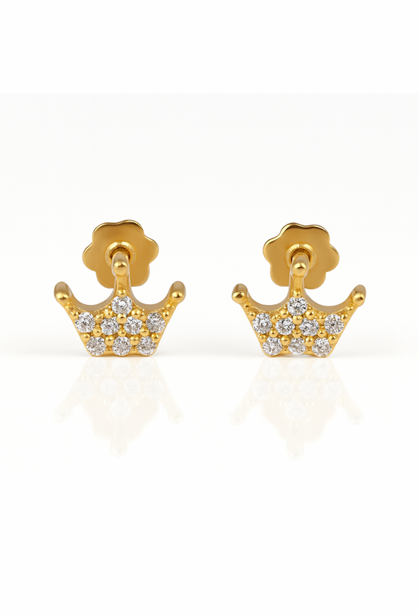 Crown Stud Earrings