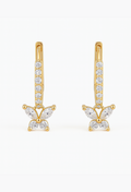 Gold Butterfly Hoop Earrings – 925 Silver, 18K Micron | Mystic Carat