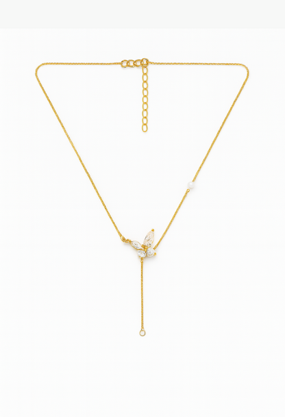 Butterfly pendant necklace in 18K gold micron plating – Mystic Carat
