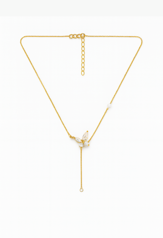 Butterfly pendant necklace in 18K gold micron plating – Mystic Carat
